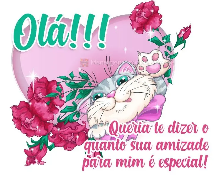 Olá!!! Queria te dizer o quanto sua amizade para mim é especial!
