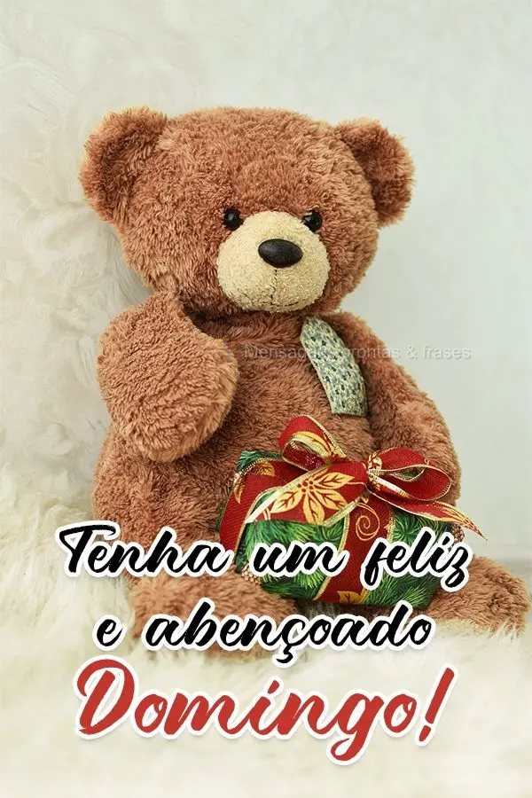 Tenha um feliz e abençoado Domingo!