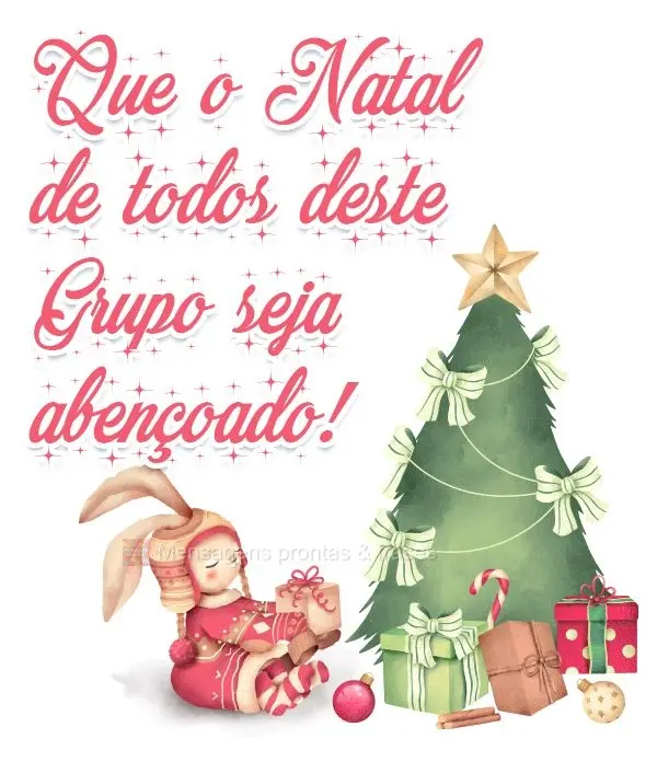 Que o natal de todos deste Grupo seja abençoado!