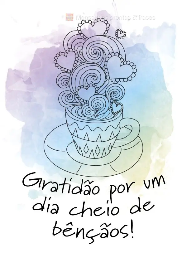 Gratidão por um dia cheio de bênçãos!