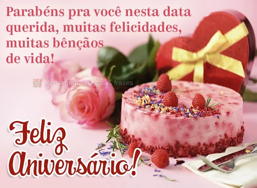 Parabéns pra você nesta data querida, muitas felicidades, muitas bênçãos de vida! Feliz Aniversário!