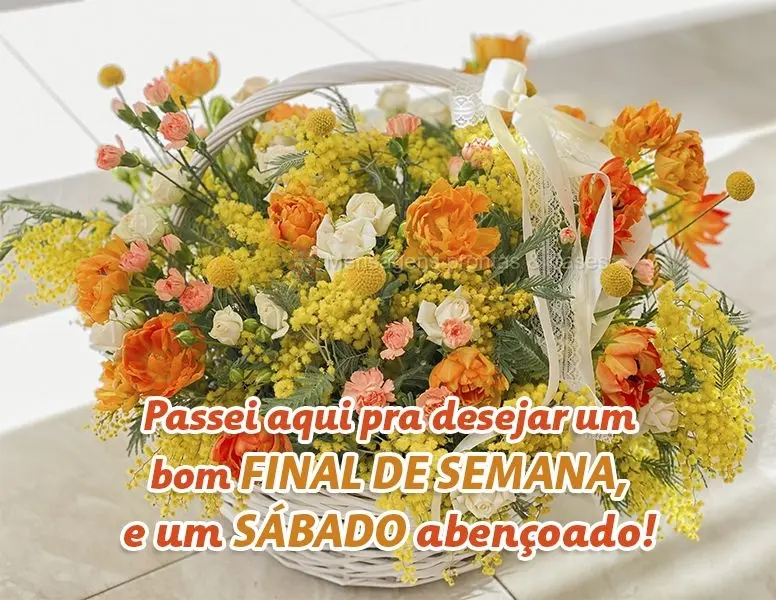 Passei aqui pra desejar um Bom final de semana e um Sábado abençoado!