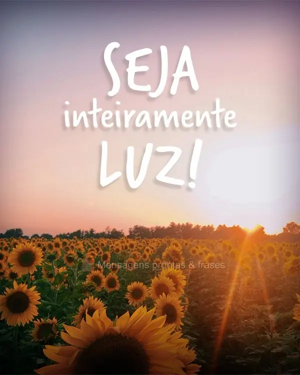 Seja inteiramente luz!