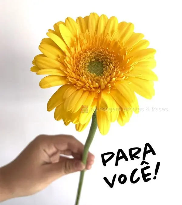 Para você!