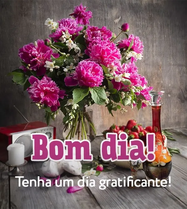 Tenha um dia gratificante! Bom dia!