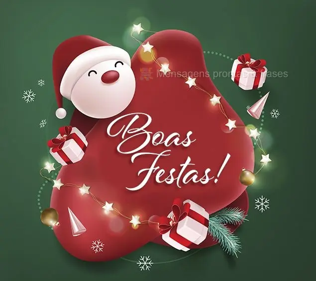 Boas festas!