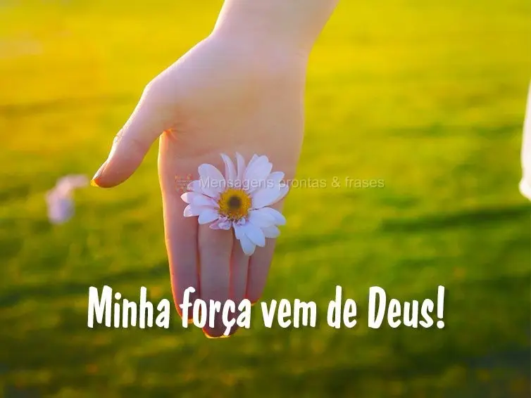 Minha força vem de Deus!