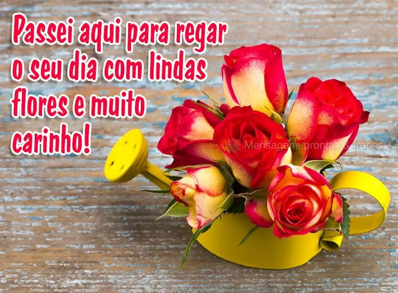 Passei aqui para regar o seu dia com lindas flores e muito carinho!