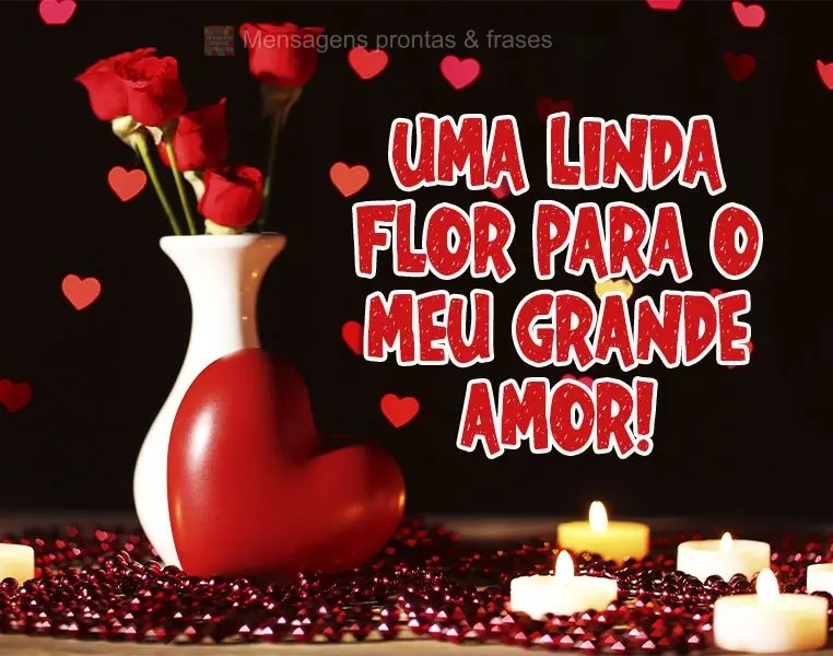 Uma linda flor para o meu grande amor!