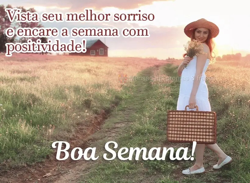 Vista seu melhor sorriso e encare a semana com positividade! Boa semana! 