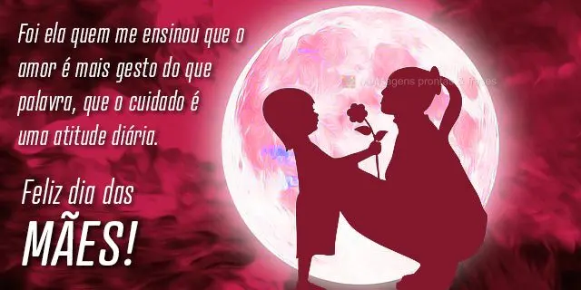 Foi ela quem me ensinou que o amor é mais gesto do que palavra, e que o cuidado é uma atitude diária.
 Feliz dia das Mães!