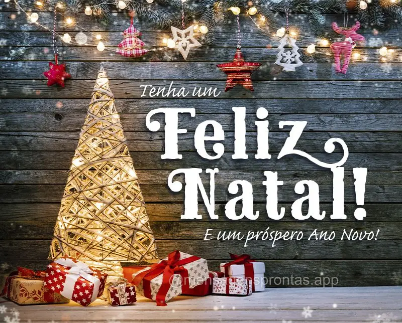 Tenha um Feliz Natal! E um próspero Ano Novo!