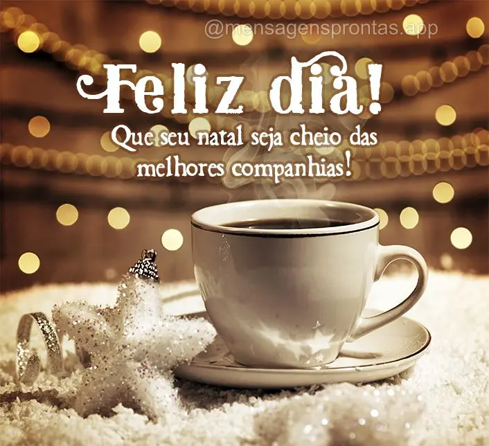 Que seu natal seja cheio das melhores companhias! Feliz dia!