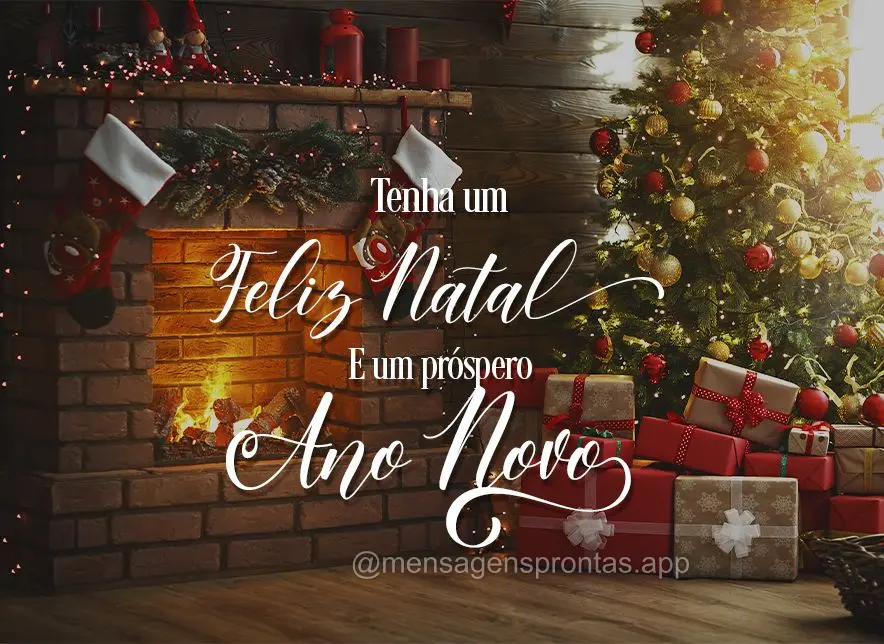 Tenha um Feliz Natal e um próspero Ano Novo!