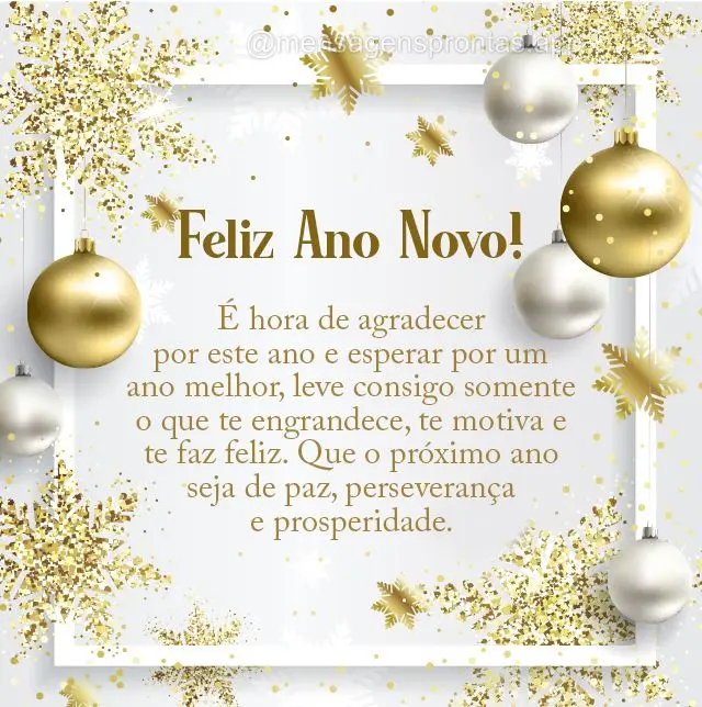 É hora de agradecer por este ano e esperar por um ano melhor, leve consigo somente o que te engrandece, te motiva e te faz feliz. Que o próximo ano sej...