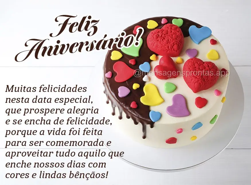 Muitas felicidades nesta data especial, que prospere alegria e se encha de felicidade, porque a vida foi feita para ser comemorada e aproveitar tudo aqui...