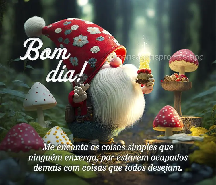 Me encanta as coisas simples que ninguém enxerga, por estarem ocupados demais com coisas que todos desejam. Bom dia!