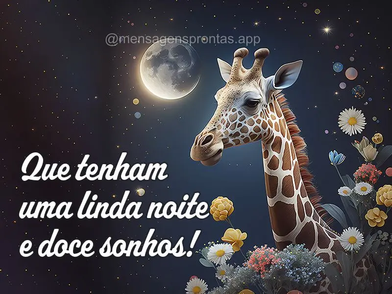 Que tenham uma linda noite e doce sonhos!