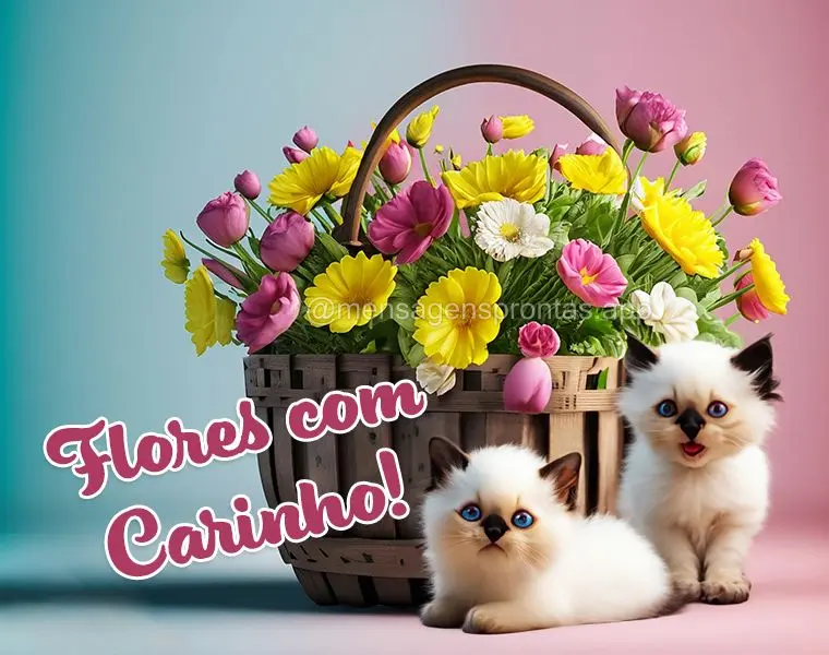 Flores com carinho!