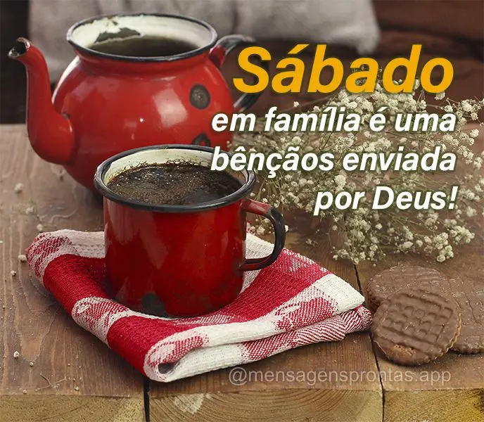 Sábado em família é uma bênçãos enviada por Deus!