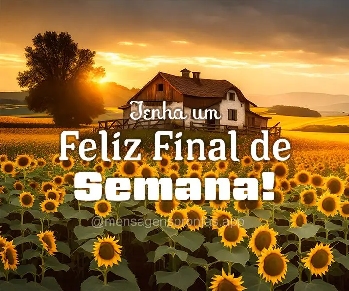 Tenha um Feliz Final de Semana!