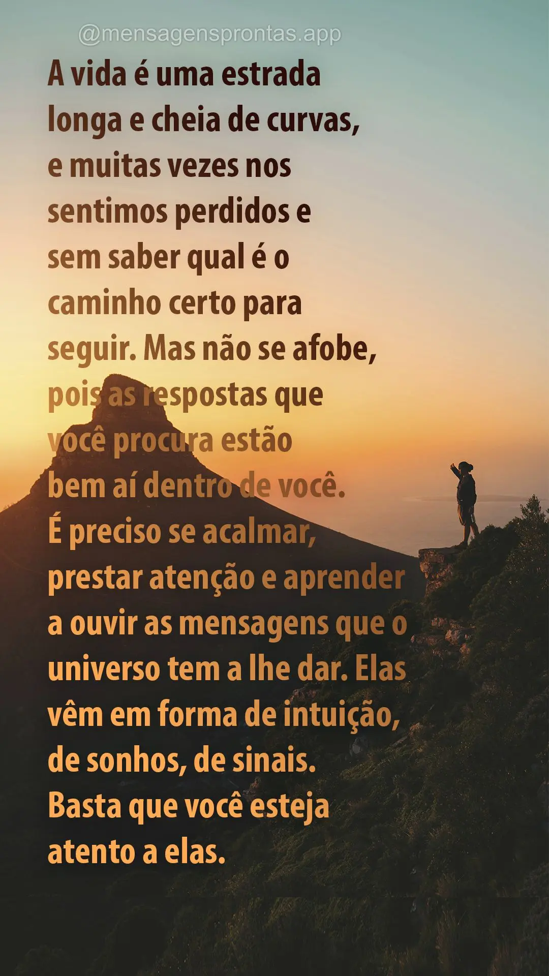 A vida é uma estrada longa e cheia de curvas, e muitas vezes nos sentimos perdidos e sem saber qual é o caminho certo para seguir. Mas não se afobe, p...