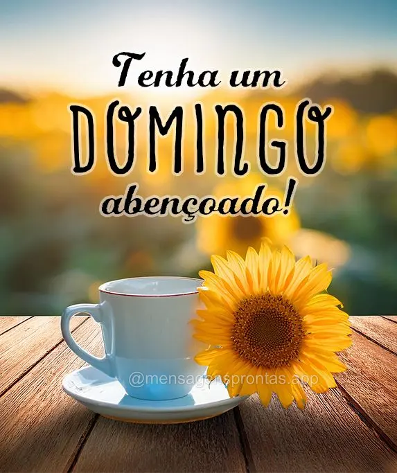 Tenha um Domingo abençoado!